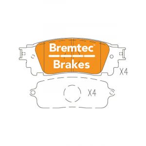 Bremtec Pro-Series Brake Pad