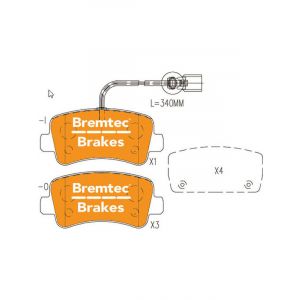 Bremtec Pro-Series Brake Pad