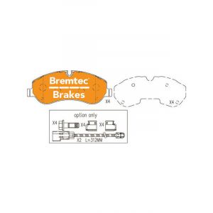 Bremtec Pro-Series Brake Pad