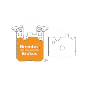 Bremtec Evolve Hybrid-Carbon Brake Pad