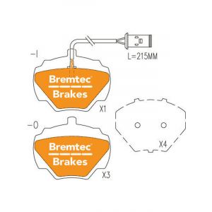 Bremtec Pro-Series Brake Pad
