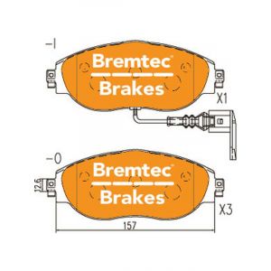 Bremtec Evolve Hybrid-Carbon Brake Pad