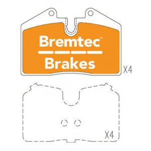 Bremtec Pro-Series Brake Pad