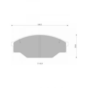 Bosch Brake Pad Front Set For Toyota Hilux Hiace Dyna Commuter Bus