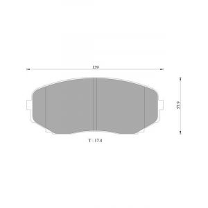 Bosch Brake Pad Front Set For Mazda Cx-7 Cx-9.
