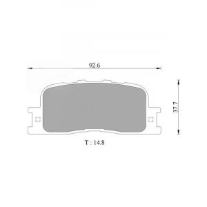 Bosch Brake Pad Rear Set For Toyota Camry Kluger Lexus