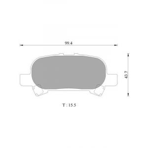 Bosch Brake Pad Rear Set For Toyota Avalon