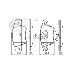 Bosch Brake Pad Front Set