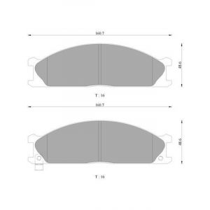 Bosch Brake Pad Front Set For Nissan Navara Pathfinder Terrano Urvan