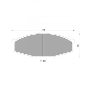 Bosch Brake Pad Front For Nissan Patrol Mq,Gq,Y60,Urvan Ford Maverick