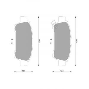 Bosch Brake Pad Rear Set For Toyota Tarago Avensis Verso Estima Alpha…