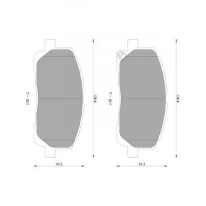 Bosch Brake Pad Front Set For Toyota Kluger Mcu28 & Hybrid