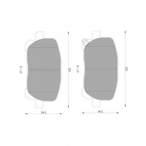 Bosch Brake Pad Front Set For Toyota Avensis Verso Acm20 Acm21