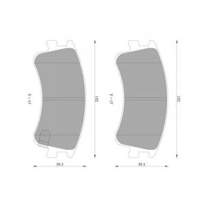 Bosch Brake Pad Front Set For Mazda 6 Gg Gy