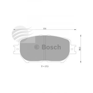 Bosch Brake Pad Front Set For Toyota Camry Acv30,35,Mcv30,31 9/2001-1…