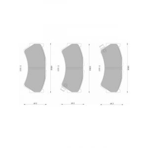 Bosch Brake Pad Front Set Suzuki Swift Ez 2/05-4/13 Baleno 1.8L 99-01