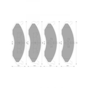 Bosch Brake Pad Front Set For Kia Carnival Jeep Cherokee Wrangler