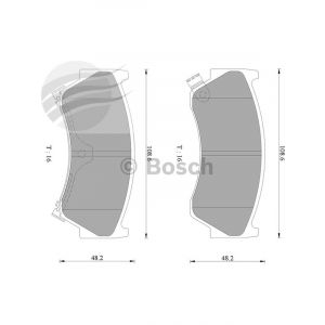 Bosch Brake Pad Front Set For Nissan Pulsar N15,200Sx,Sunny Mazda Y10