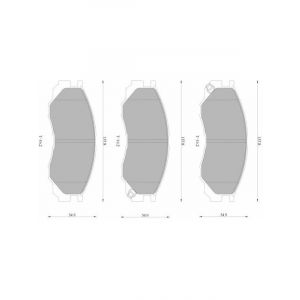 Bosch Brake Pad Front Set Mitsubishi Triton Mk,Starwagon L200