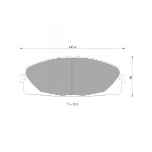 Bosch Brake Pad Front Set For Toyota Hiace 2005