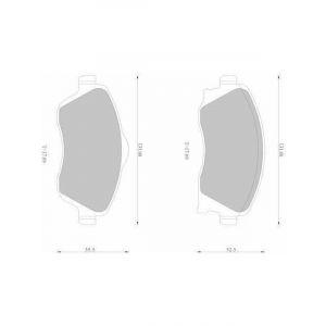 Bosch Brake Pad Front Set Holden Barina Xc ,Combo Xc Tigra Xc