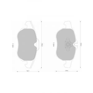 Bosch Brake Pad Front Set Holden Astra Ah,Vxr,Vectra Zc Saab