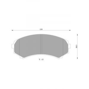 Bosch Brake Pad Front Set For Mitsubishi Pajero,Grandis Mpv Holden