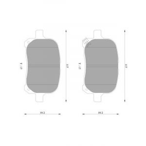 Bosch Brake Pad Front Set For Toyota Camry Vcv10,Vdv10,Mcv20