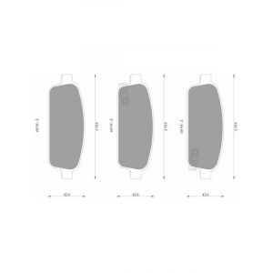 Bosch Brake Pad Rear Set Holden Cruze Barina Tm Volt Cascada Trax Opel