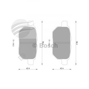 Bosch Brake Pad Rear Set For Corolla,Prius,Yaris Rukus Suzuki Swift Lexus