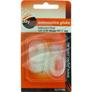 Jaylec Clear Wedge Globe 12V 21W [ref Narva 17440BL] Pack 2