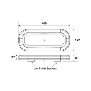 Jaylec LED Mini Lightbar 12/24V Permanent Lens 21X [ref Narva 85014A]