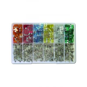 Jaylec Fuse Assortment Kit 600pcs Blade & Glass Fuses [ref Narva 52020]
