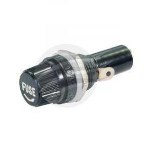 Jaylec Inline Glass Fuse Holder Panel Mount [ref Narva 54390BL] Pack 1