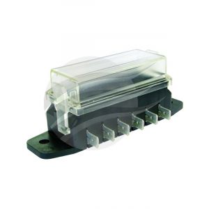 Jaylec 6 Way Fuse For Std Blade Fuses Comes w/ Cover [ref Narva 54422BL]