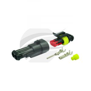 E-Max Super Seal Kit 2 Way 14 Amp Ip67 [ref Narva 57522BL] Pack 1
