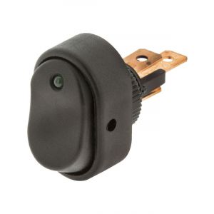 Jaylec Switch Rocker On Off Green 12/24V 30A[ref Narva 62058BL]