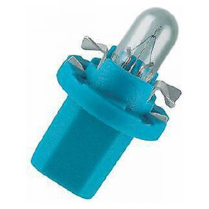 Osram Bax Globe 12V 1.2W Light Blue B8.5D [ref Narva 47780] Pack 10
