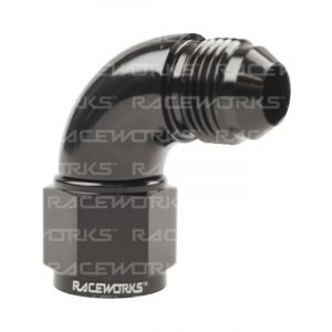 Raceworks Female To Male Swivel Elbow An-8 90