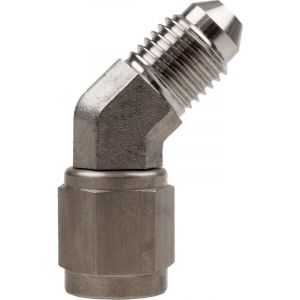 Raceworks Female To Male Swivel Elbow An-4 45 Stain