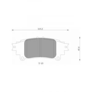 Bosch Brake Pad Rear Set