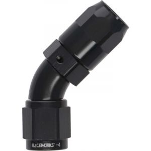 Raceworks Hose Fitting An-4 45