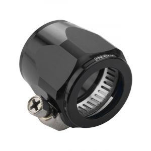 Proflow Aluminium Hex Hose Finisher Clamp 15.8mm ID, Black