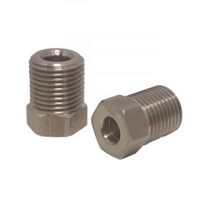 Proflow Stainless Brake Hard Line Tube Nut 7/16 x 24 Qty 2 for 3/16 pi