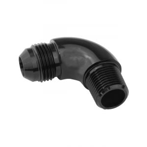 Proflow 90 Degree 1/4in. NPT To Male -06AN Flare to NPT Adaptor,