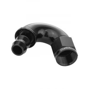 Proflow 150 Degree Fitting Hose End Full Flow Barb to Female -08A