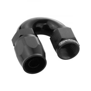 Proflow Fitting Hose End 180 Degree Full Flow -16AN, Black