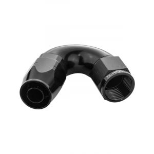 Proflow Fitting Hose End 150 Degree Full Flow -04AN, Black