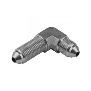 Proflow Stainless Steel Hose End 90 Degree -03AN Bulkhead
