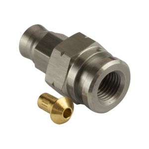 Proflow Stainless Steel Female Inverted Flare Brake Hose End M10 x